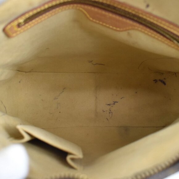 LOUIS VUITTON Logo Looping GM Shoulder Bag Monogram Leather Brown M51145 34KB180 - Picture 9 of 16